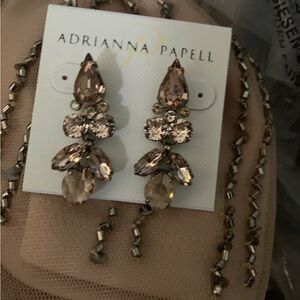 Adrianna Papell Antiqued  Crystal Earrings